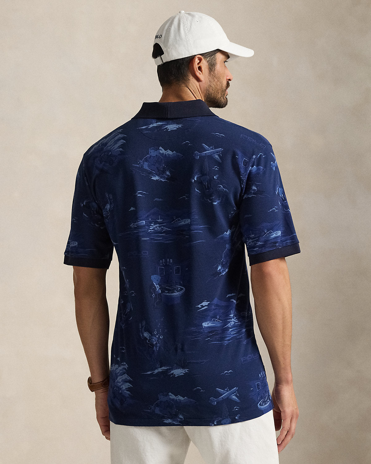 Bear Mesh Polo Shirt