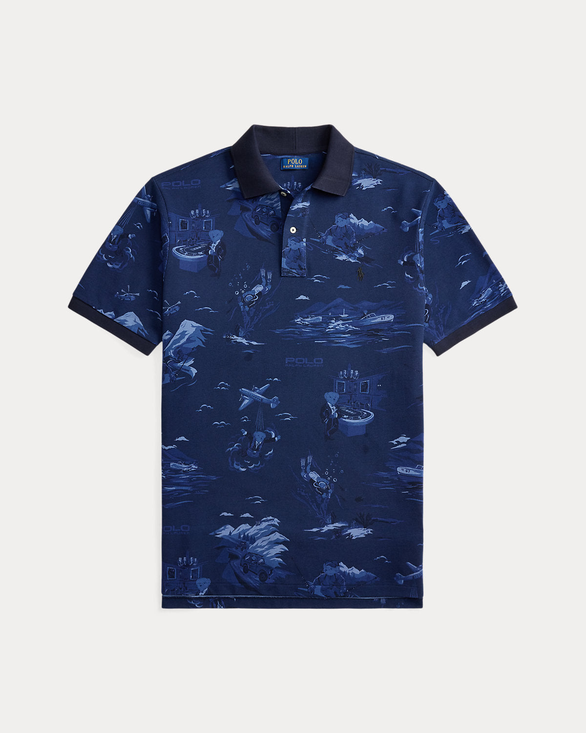 Bear Mesh Polo Shirt