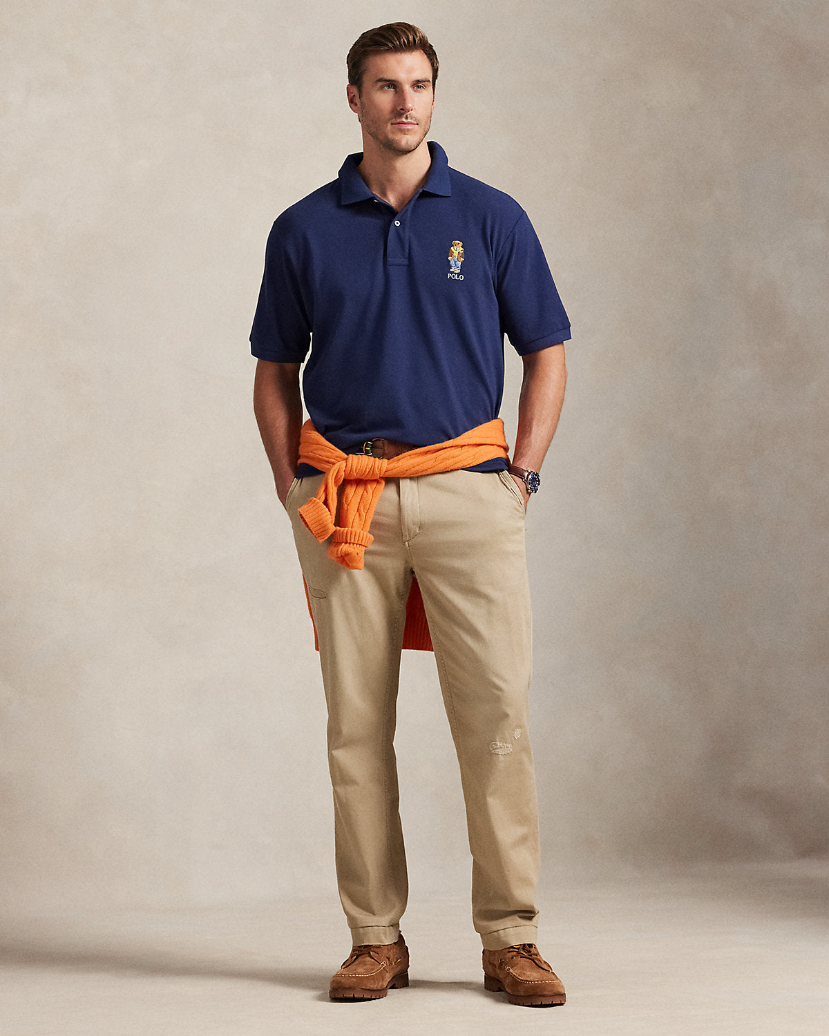 Bear Mesh Polo Shirt