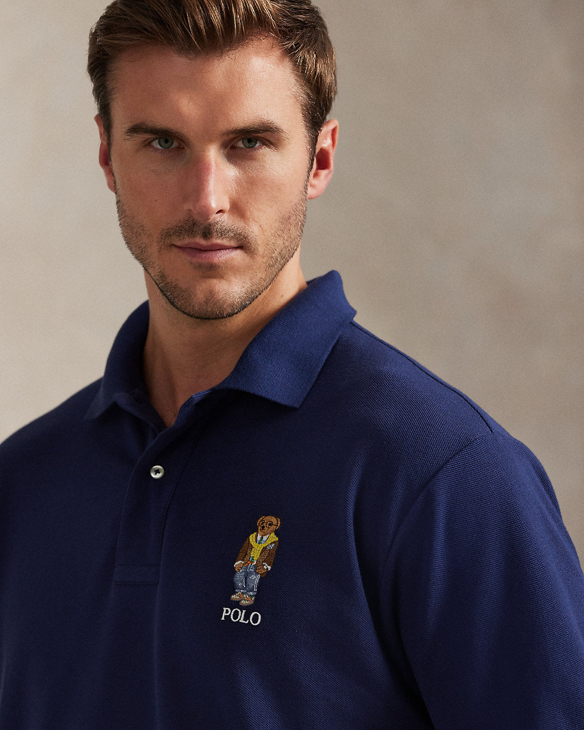 Bear Mesh Polo Shirt