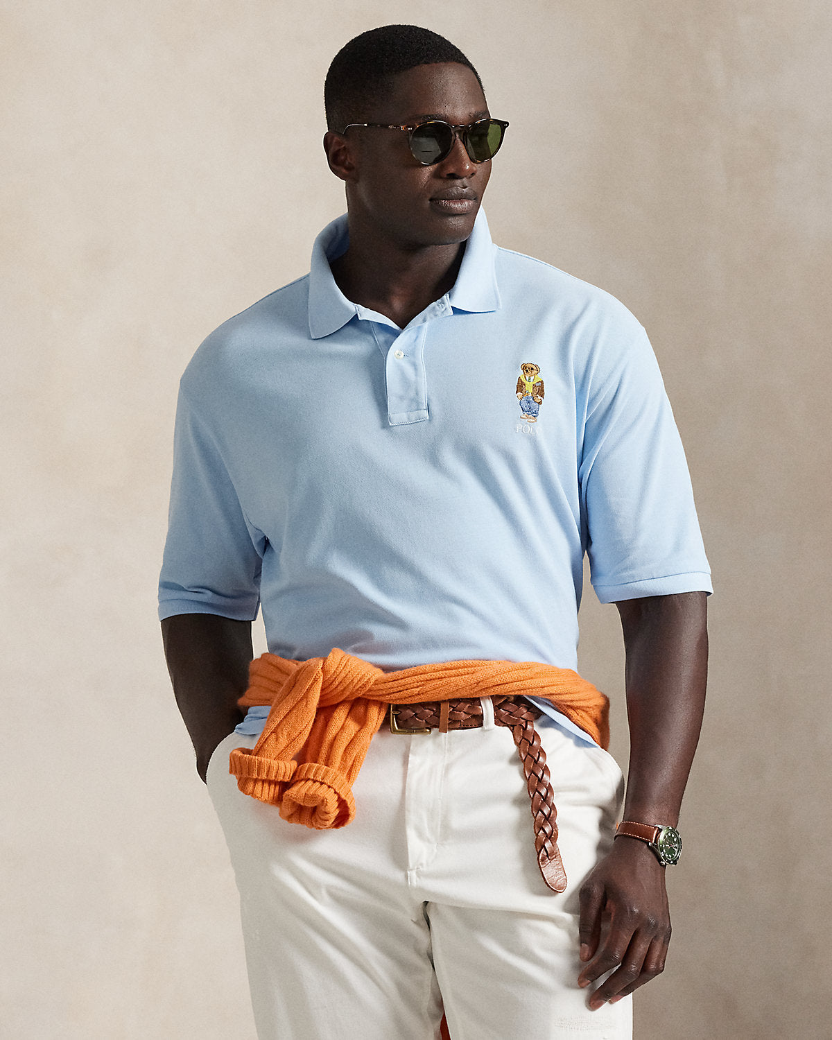 Bear Mesh Polo Shirt