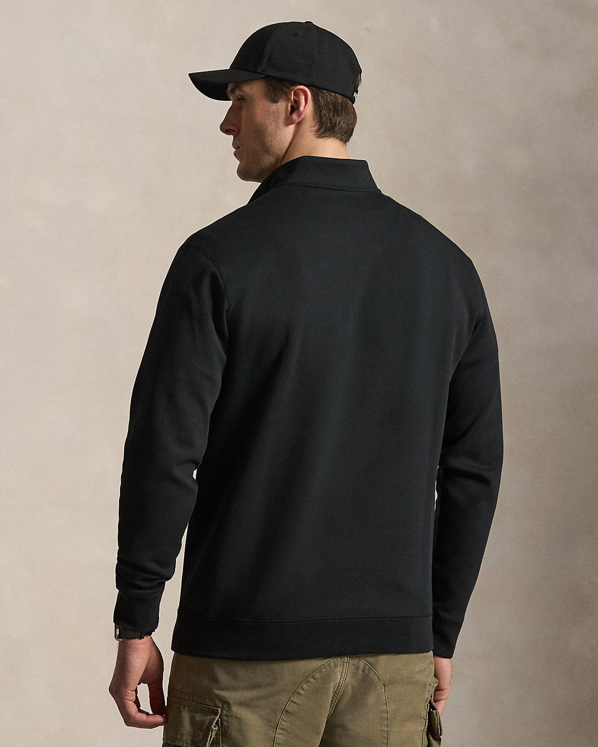 Double-Knit Quarter-Zip Pullover