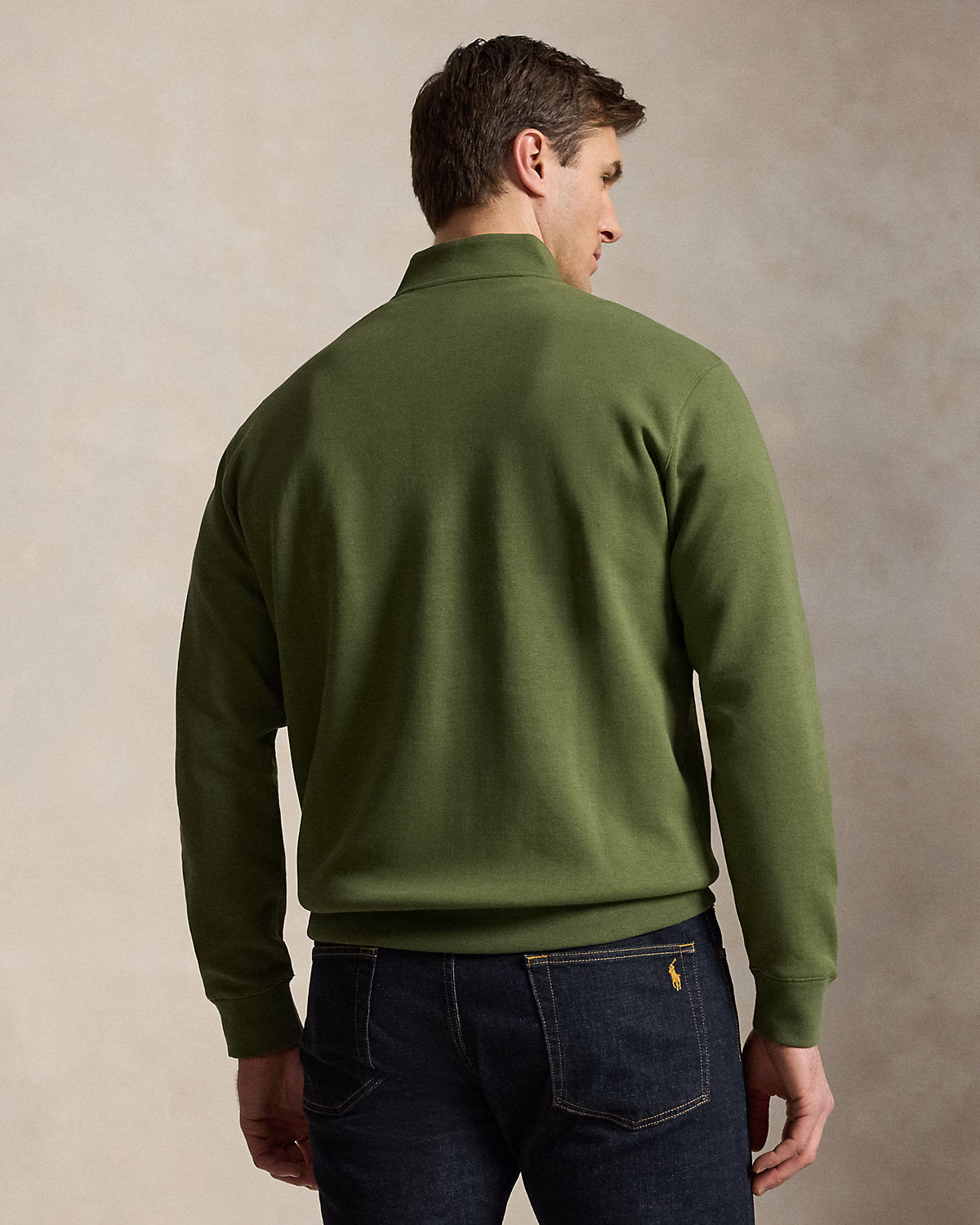 Double-Knit Quarter-Zip Pullover