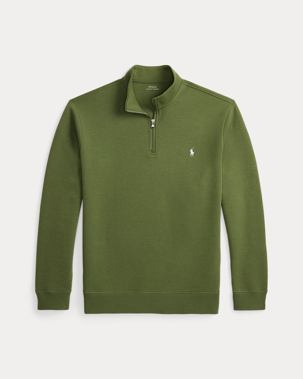 Double-Knit Quarter-Zip Pullover