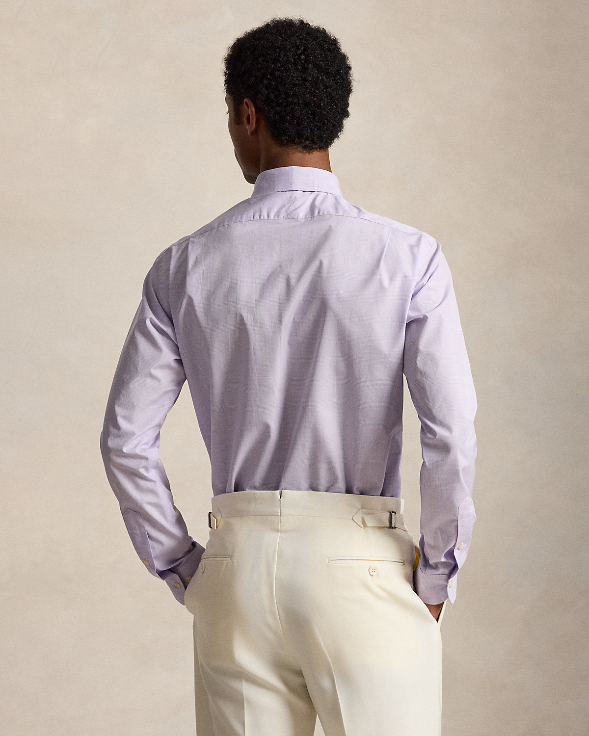 Custom Fit Plaid Poplin Shirt