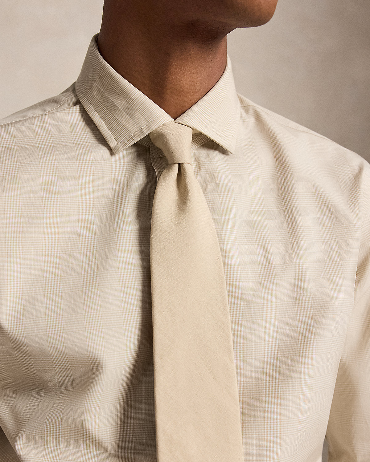 Custom Fit Plaid Poplin Shirt