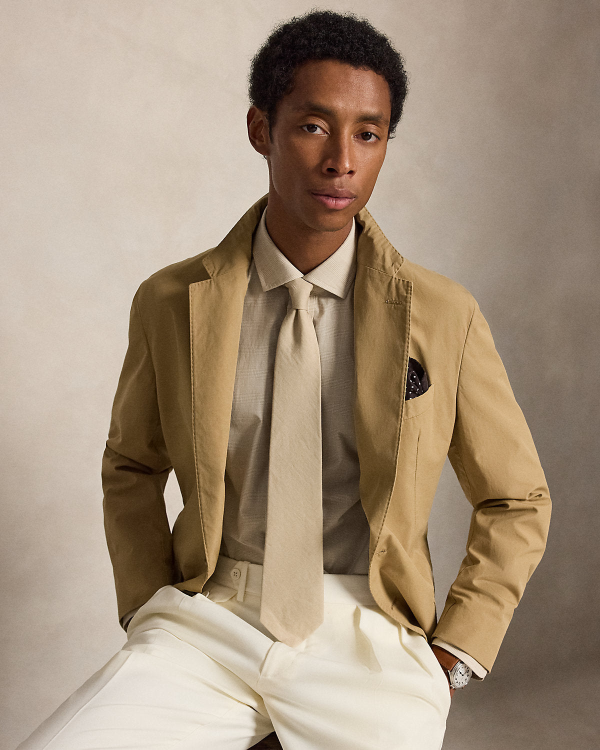 Custom Fit Plaid Poplin Shirt
