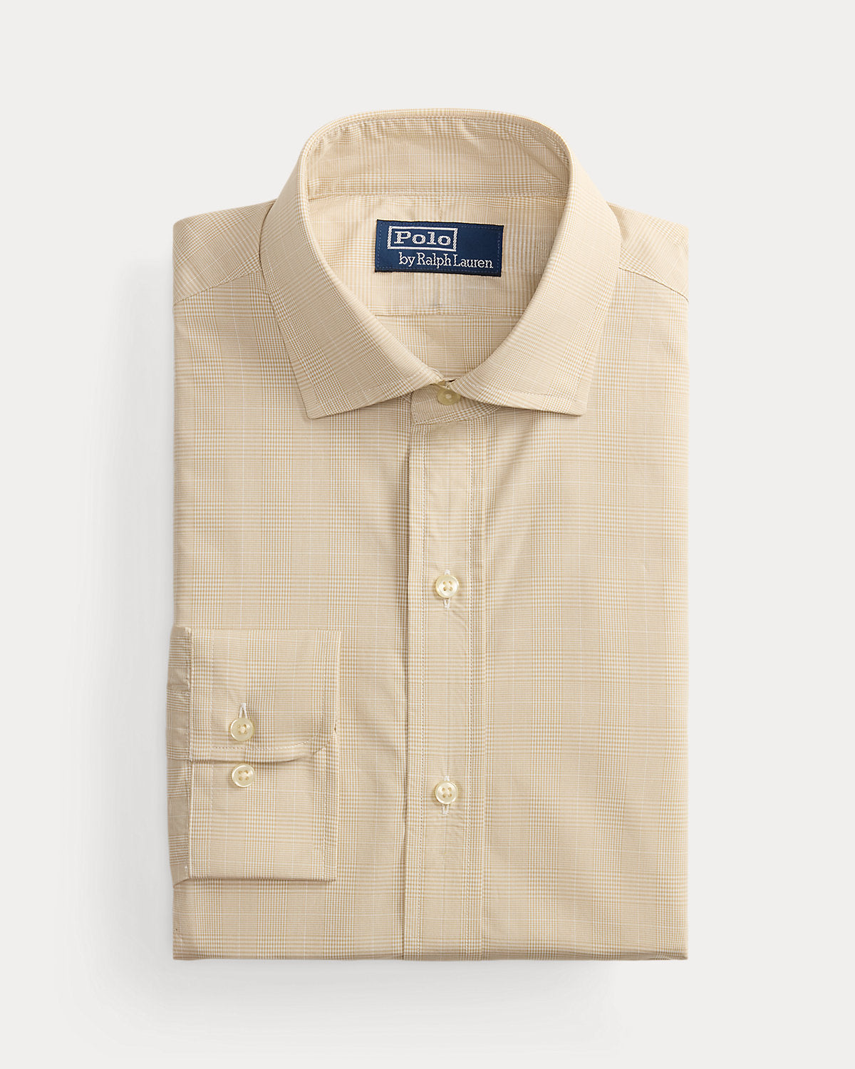 Custom Fit Plaid Poplin Shirt