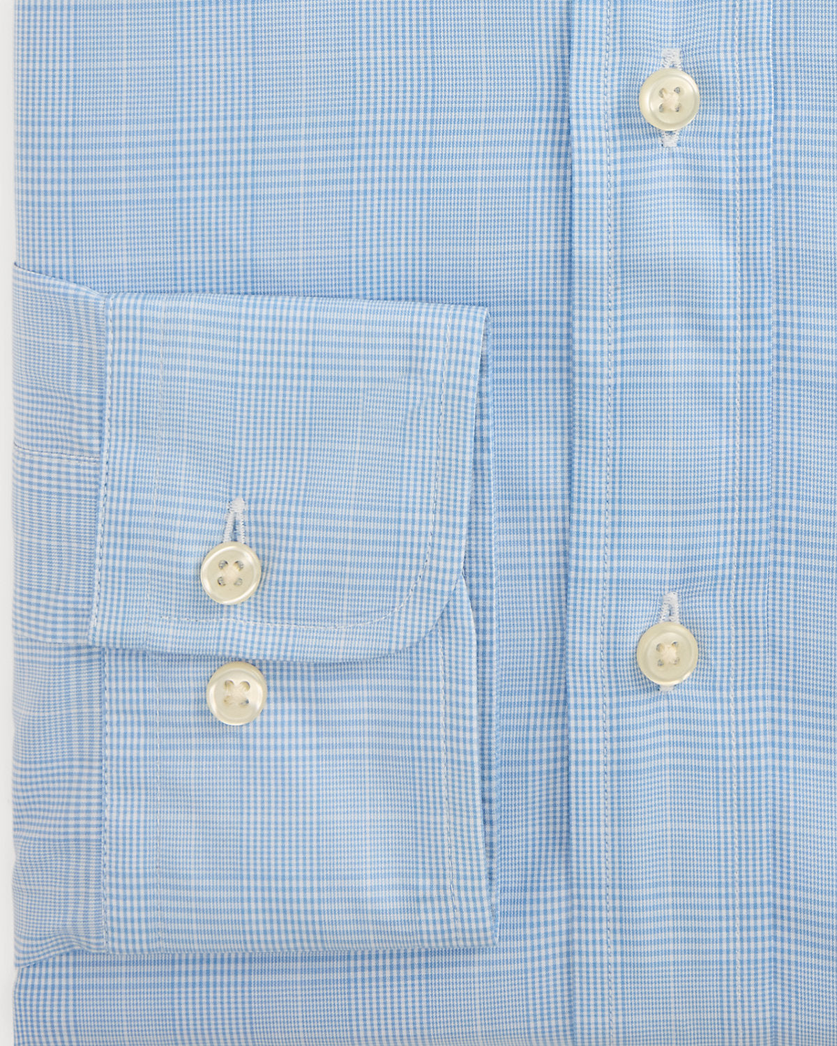 Custom Fit Plaid Poplin Shirt