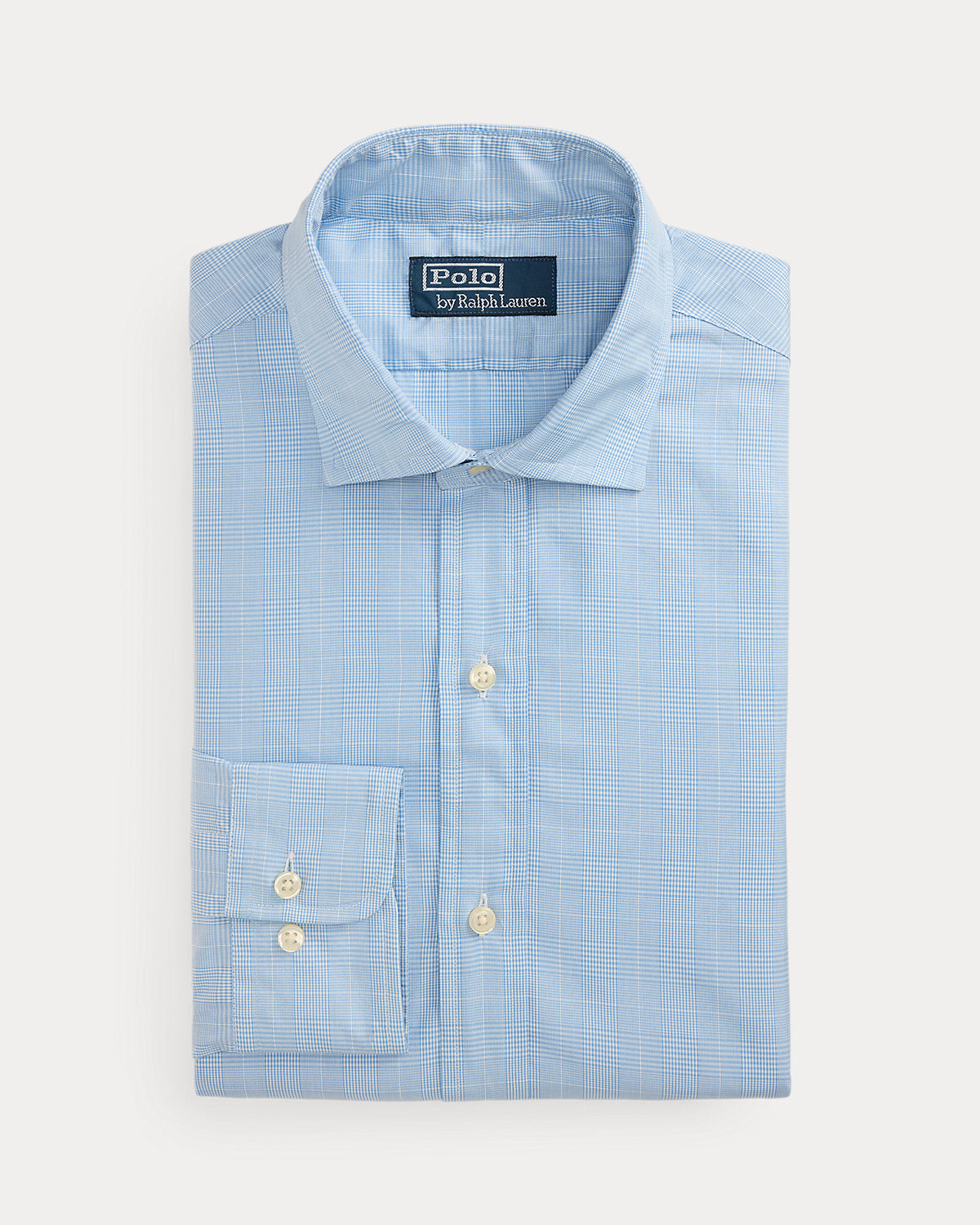 Custom Fit Plaid Poplin Shirt