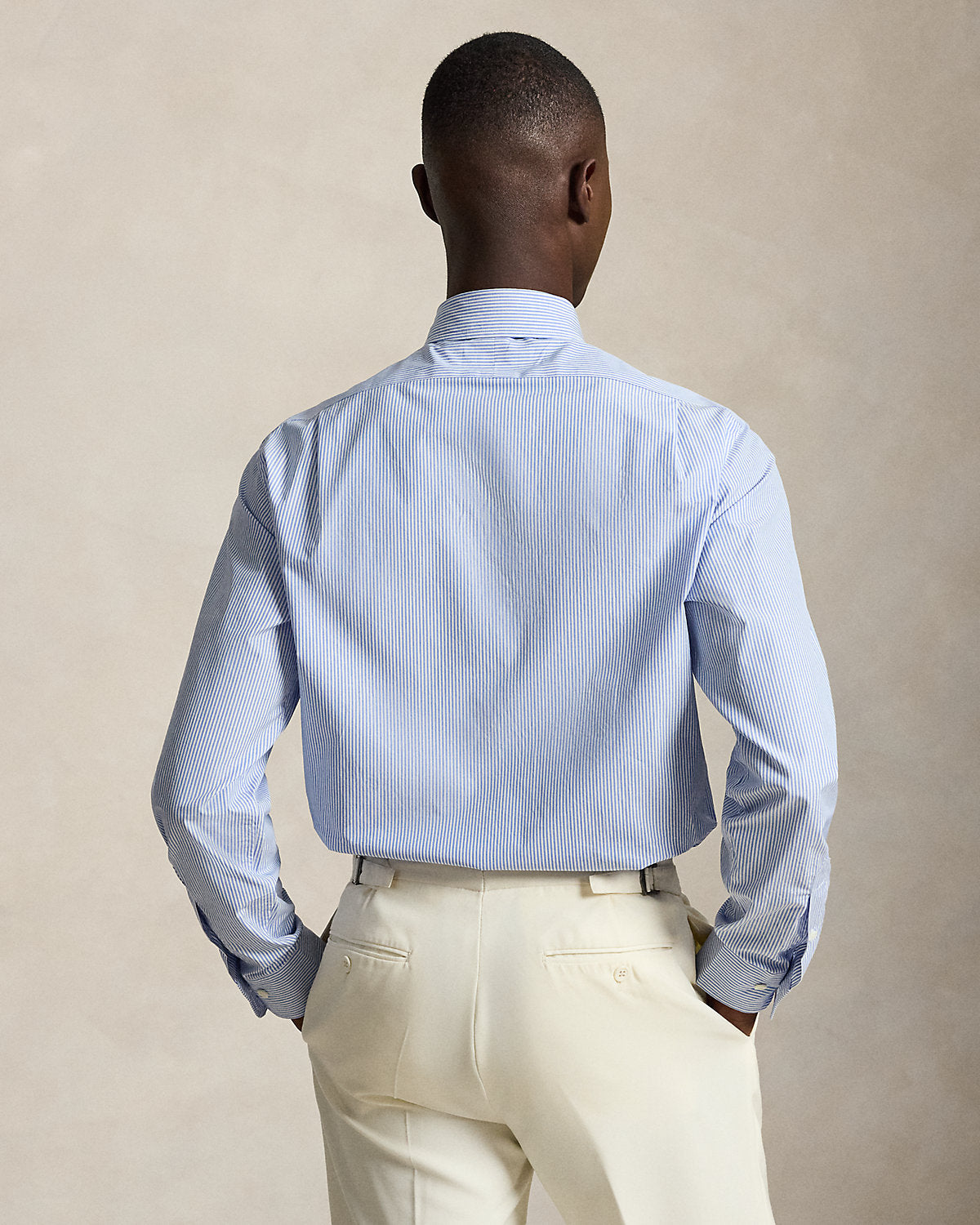Custom Fit Striped Poplin Shirt