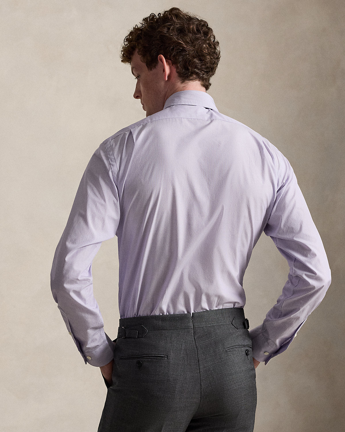 Custom Fit Striped Poplin Shirt