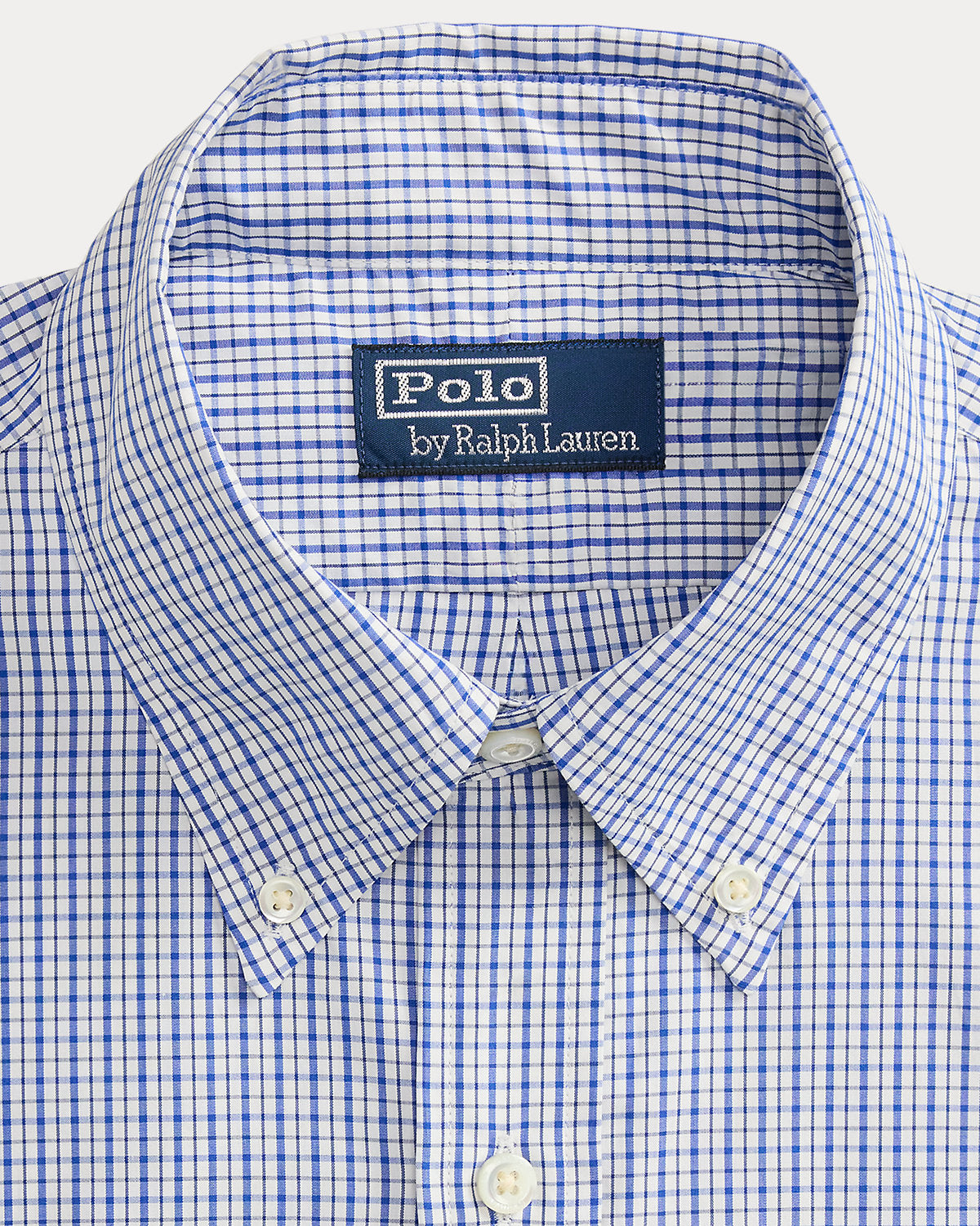 Custom Fit Checked Poplin Shirt
