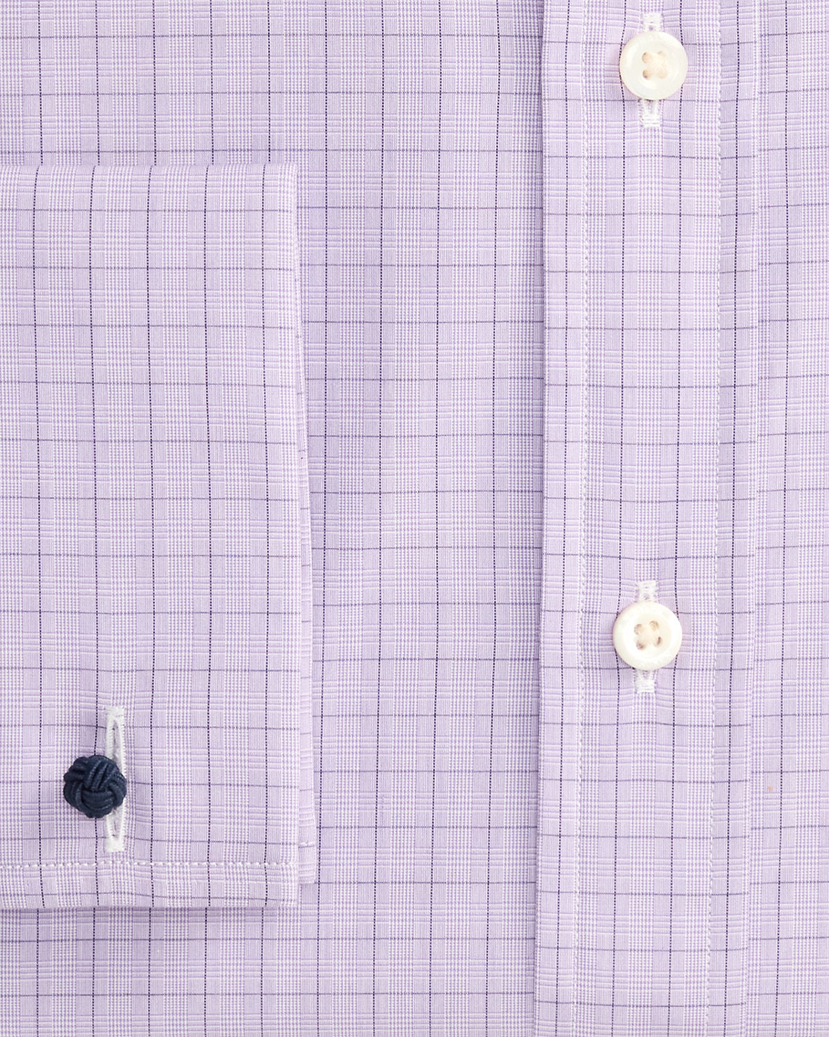 Custom Fit Plaid French Cuff Shirt