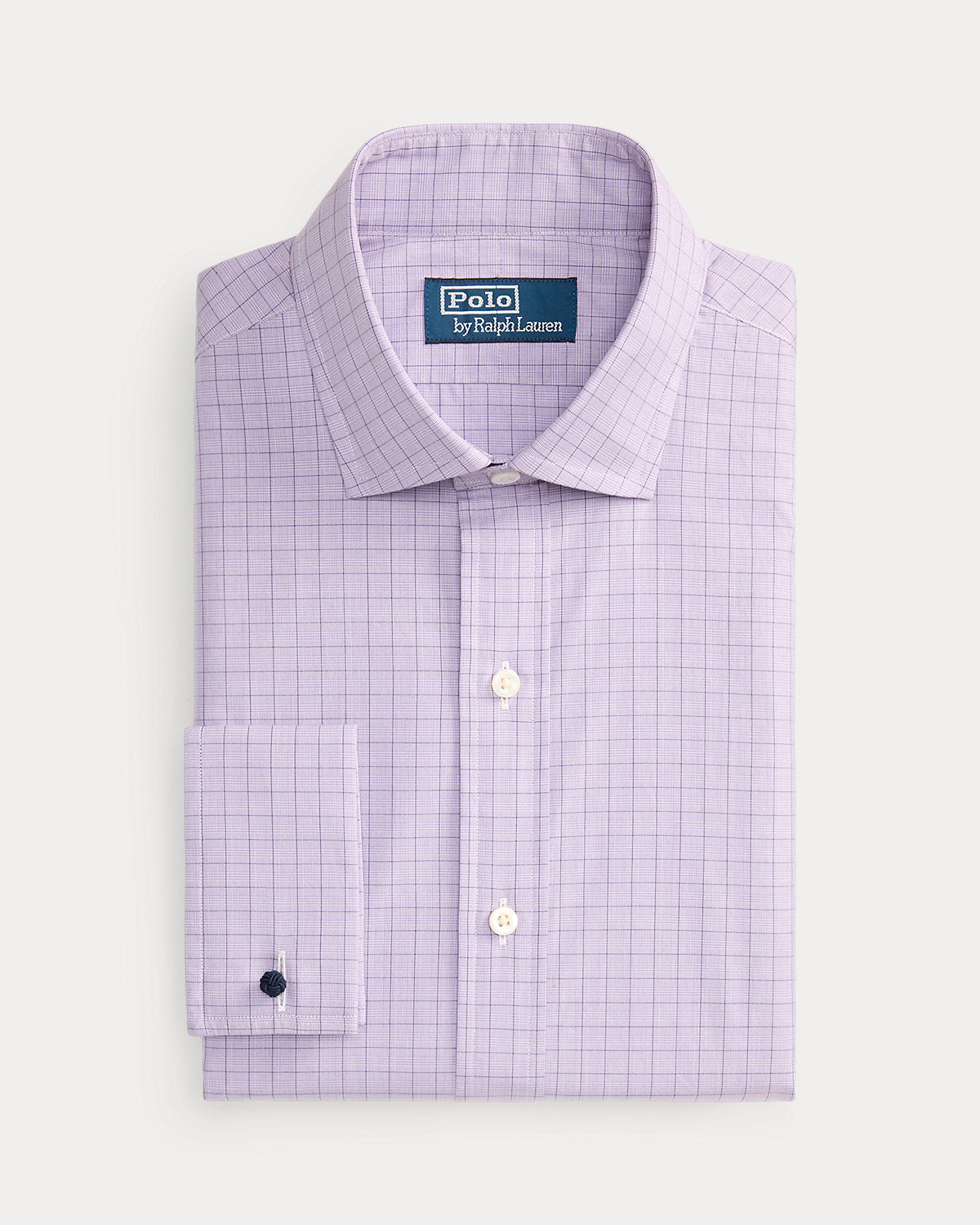 Custom Fit Plaid French Cuff Shirt