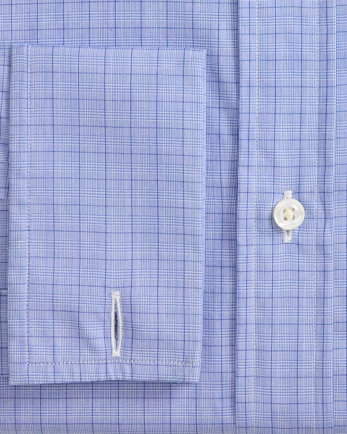 Custom Fit Plaid French Cuff Shirt