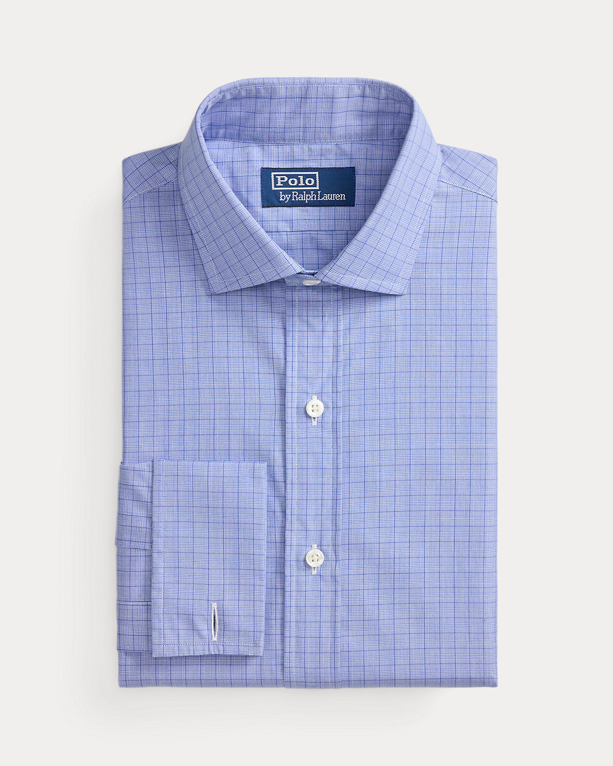 Custom Fit Plaid French Cuff Shirt