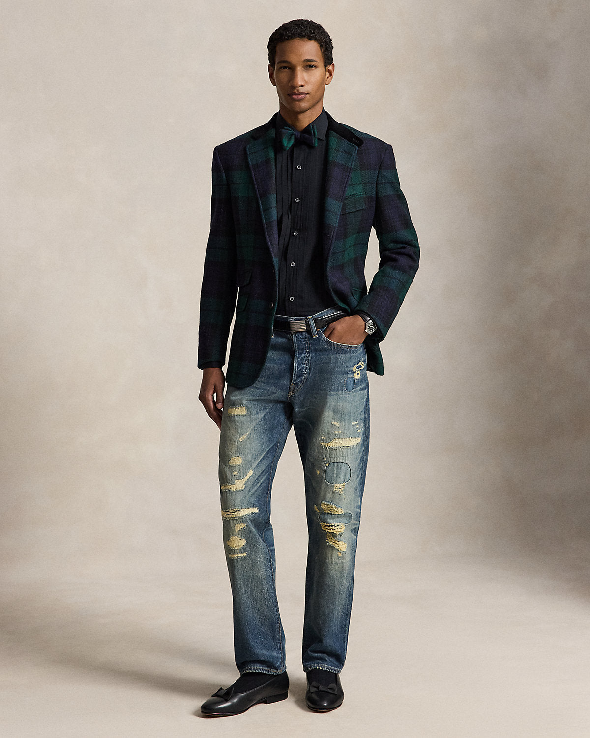Custom Fit Poplin Tuxedo Shirt