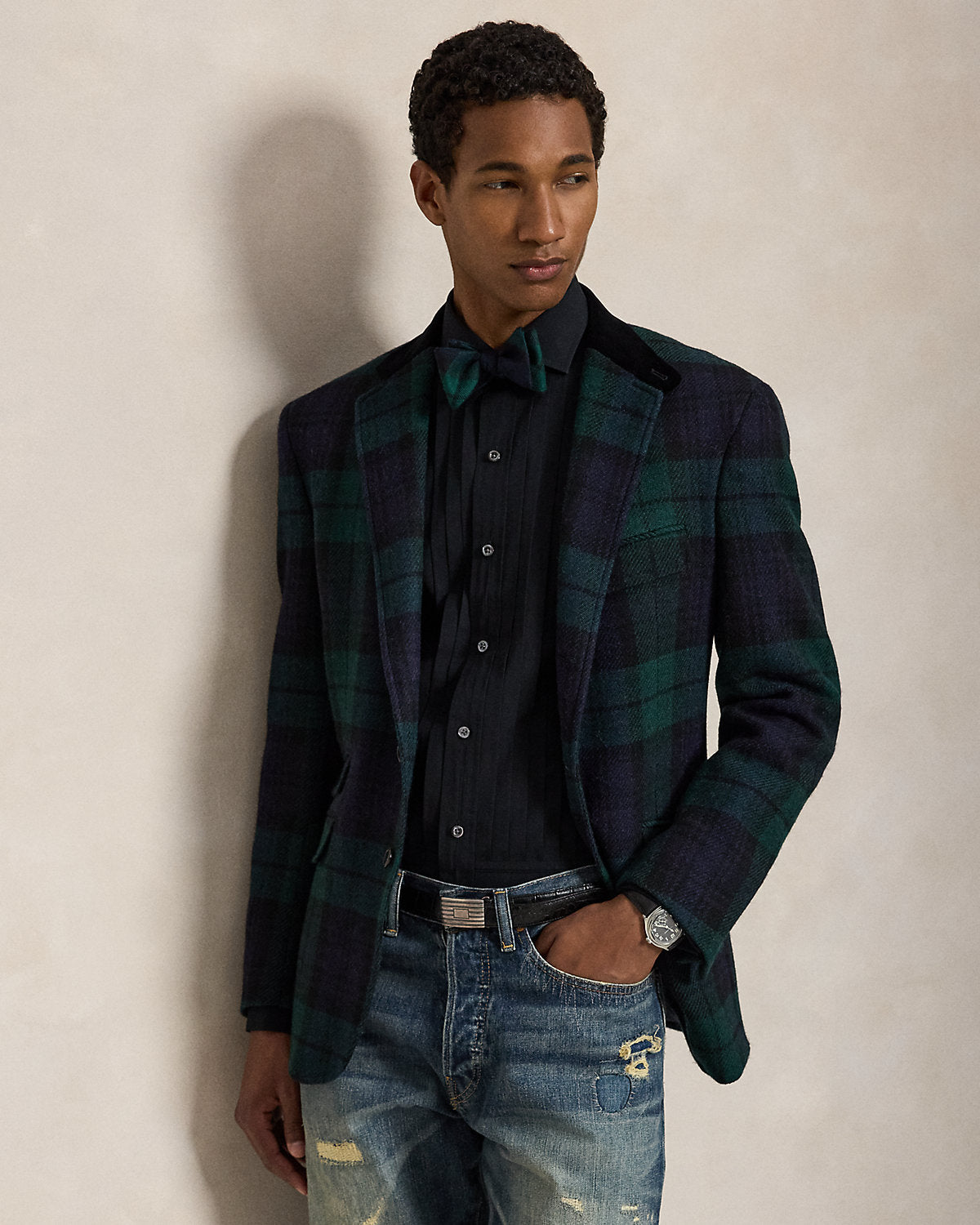 Custom Fit Poplin Tuxedo Shirt