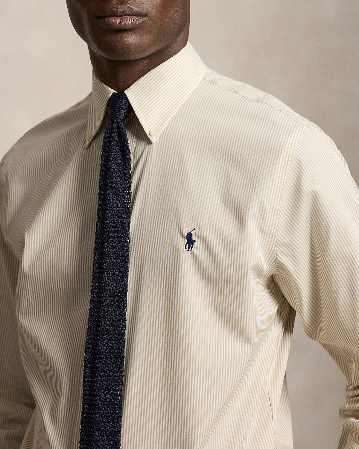 Custom Fit Striped Poplin Shirt