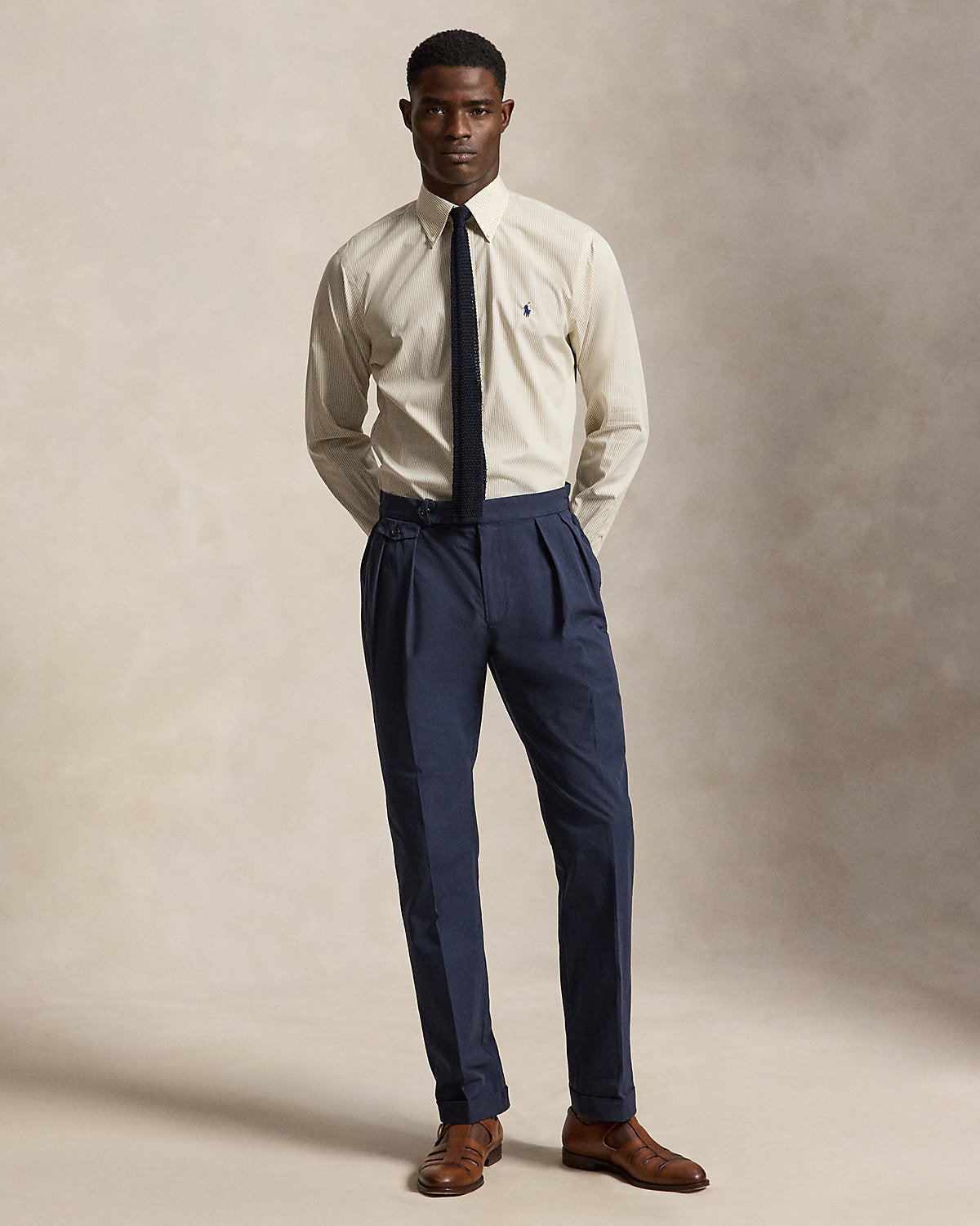 Custom Fit Striped Poplin Shirt