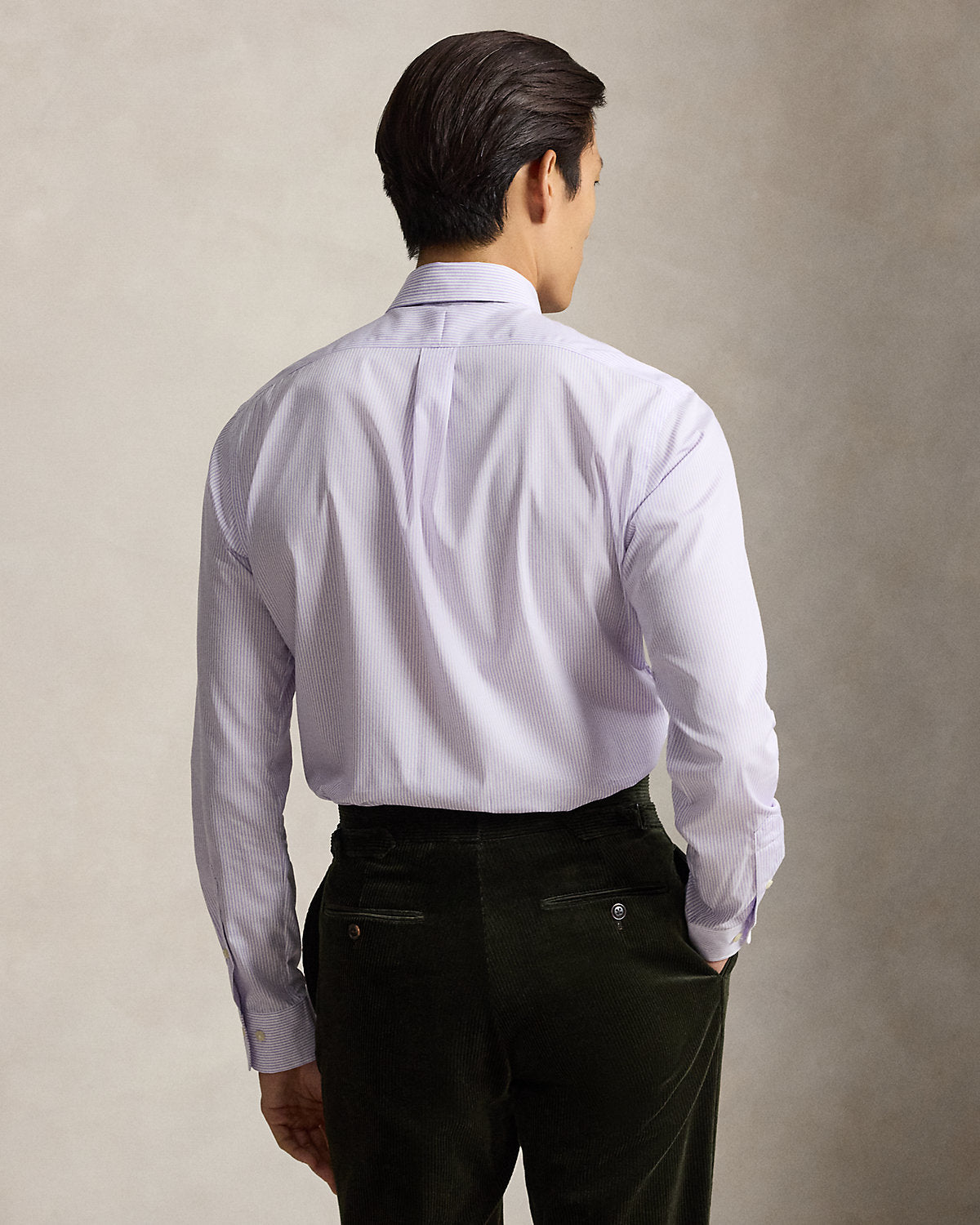 Custom Fit Striped Poplin Shirt