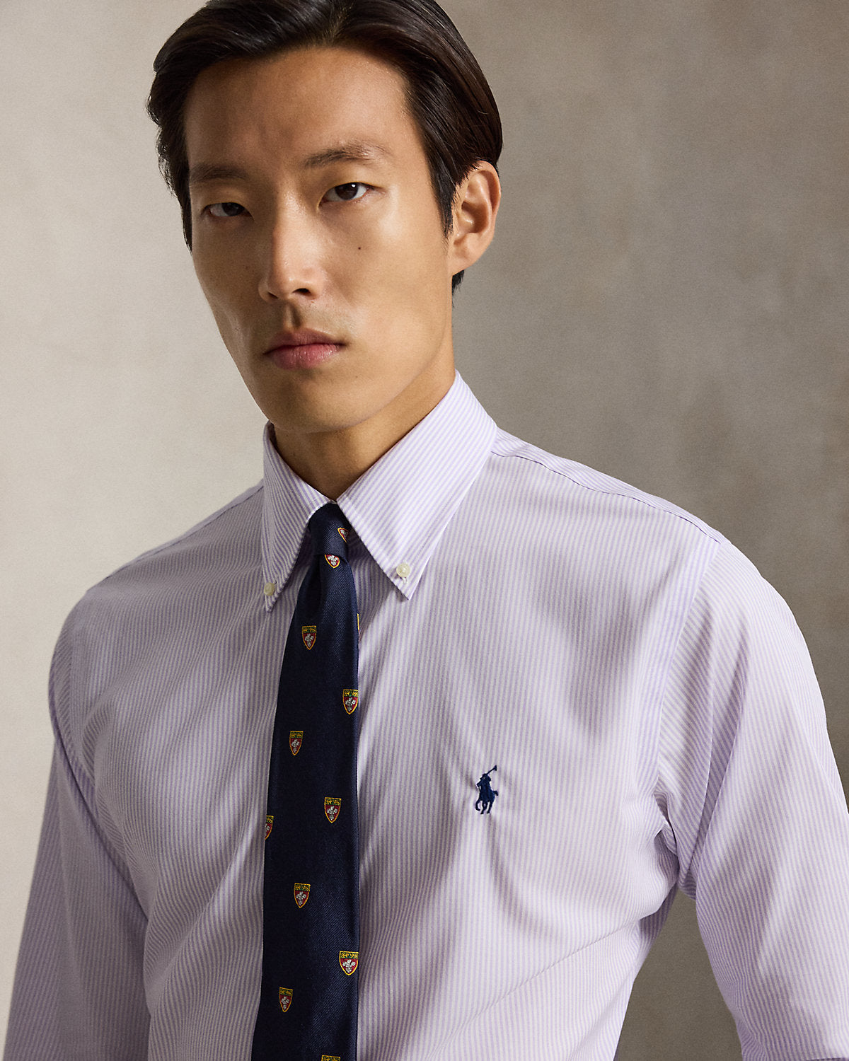 Custom Fit Striped Poplin Shirt