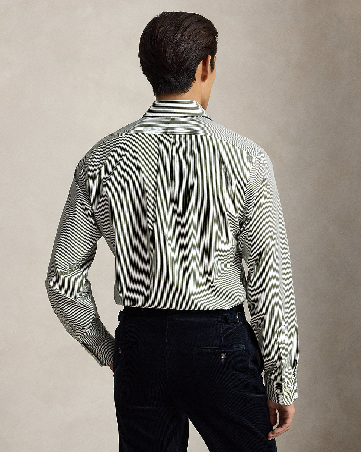 Custom Fit Striped Poplin Shirt