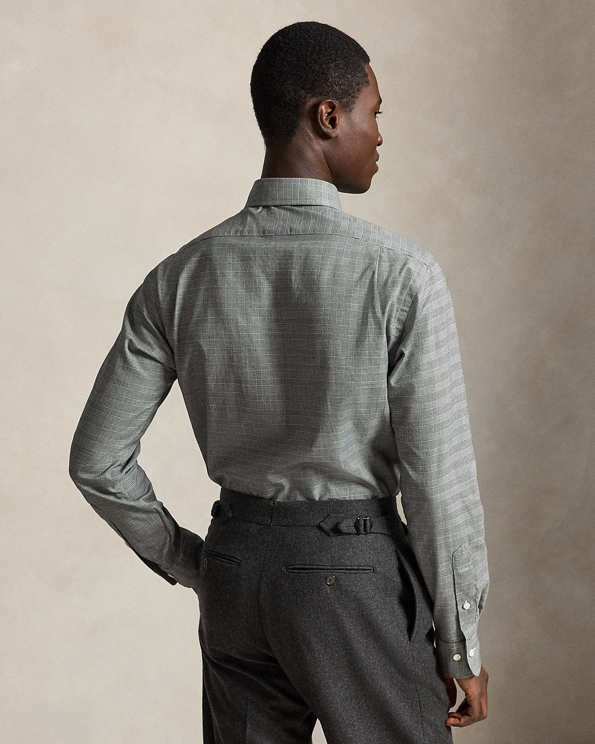 Custom Fit Plaid Twill Shirt
