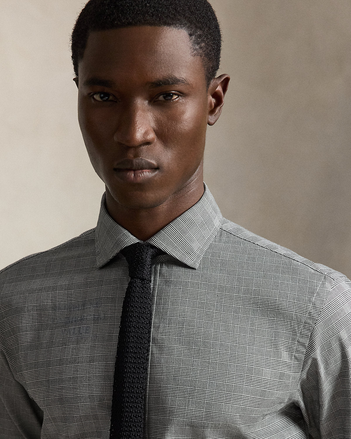 Custom Fit Plaid Twill Shirt