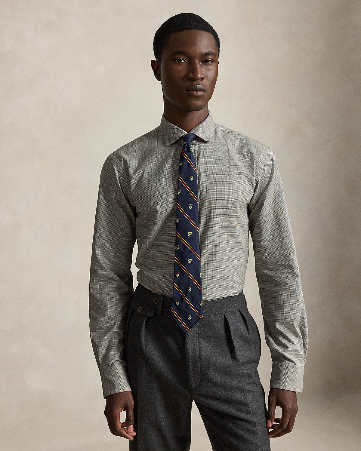 Custom Fit Plaid Twill Shirt
