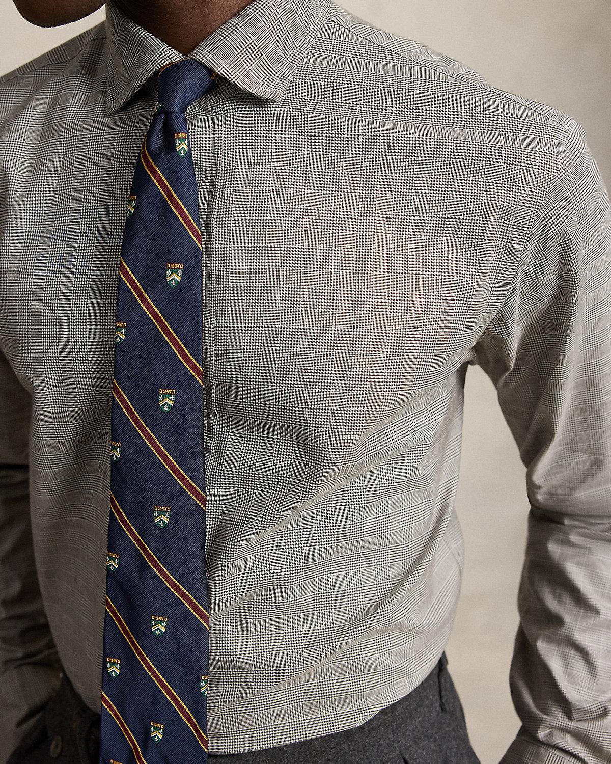 Custom Fit Plaid Twill Shirt