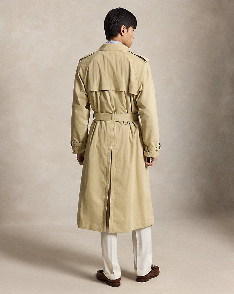Lightweight Twill Trench Coat Hab Tan