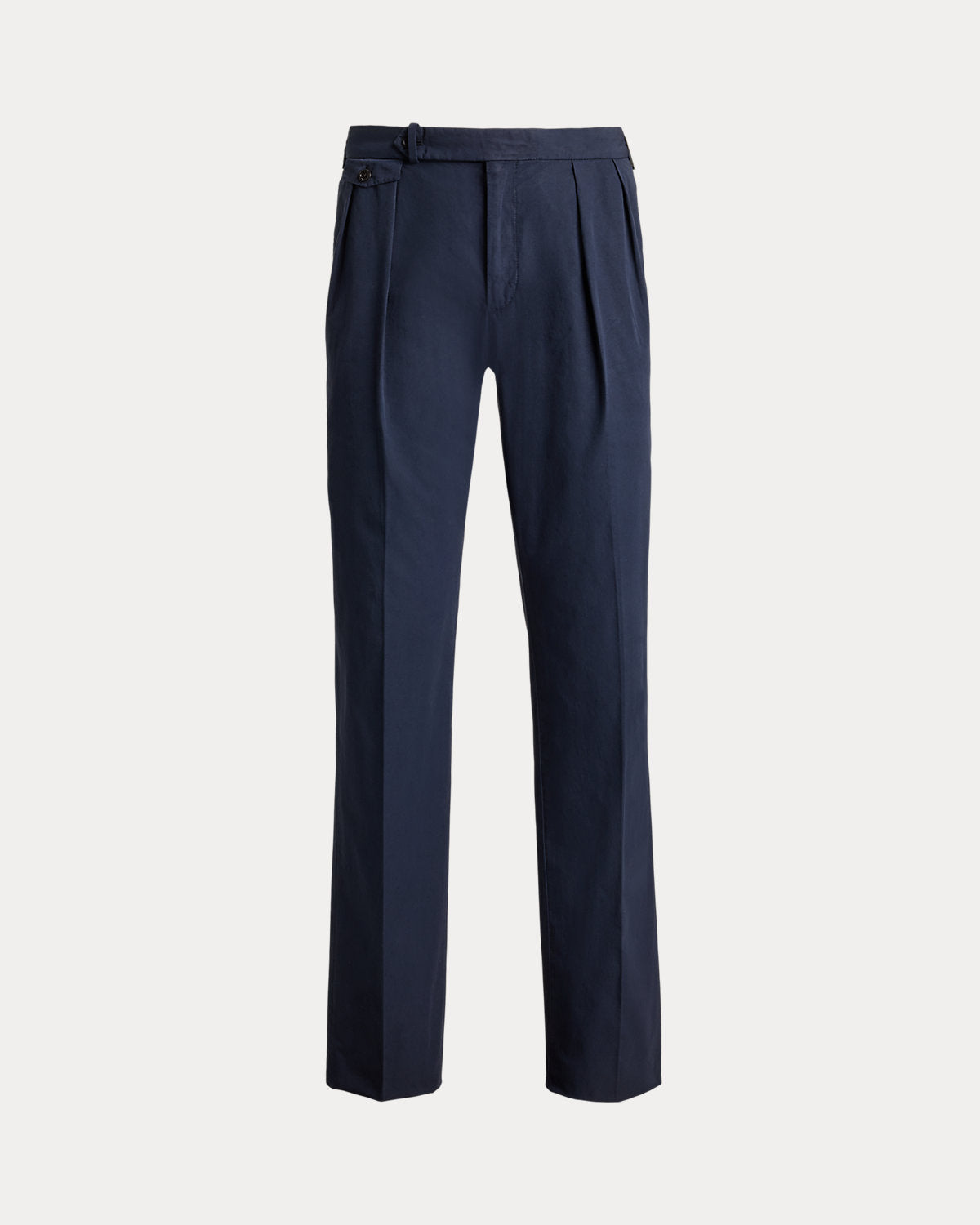 Pleated Poplin Suit Trouser