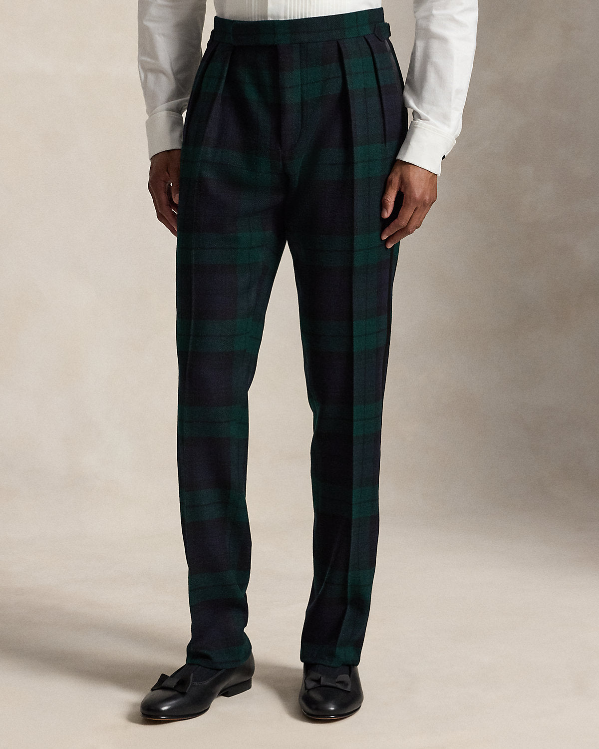Plaid Tuxedo Trouser