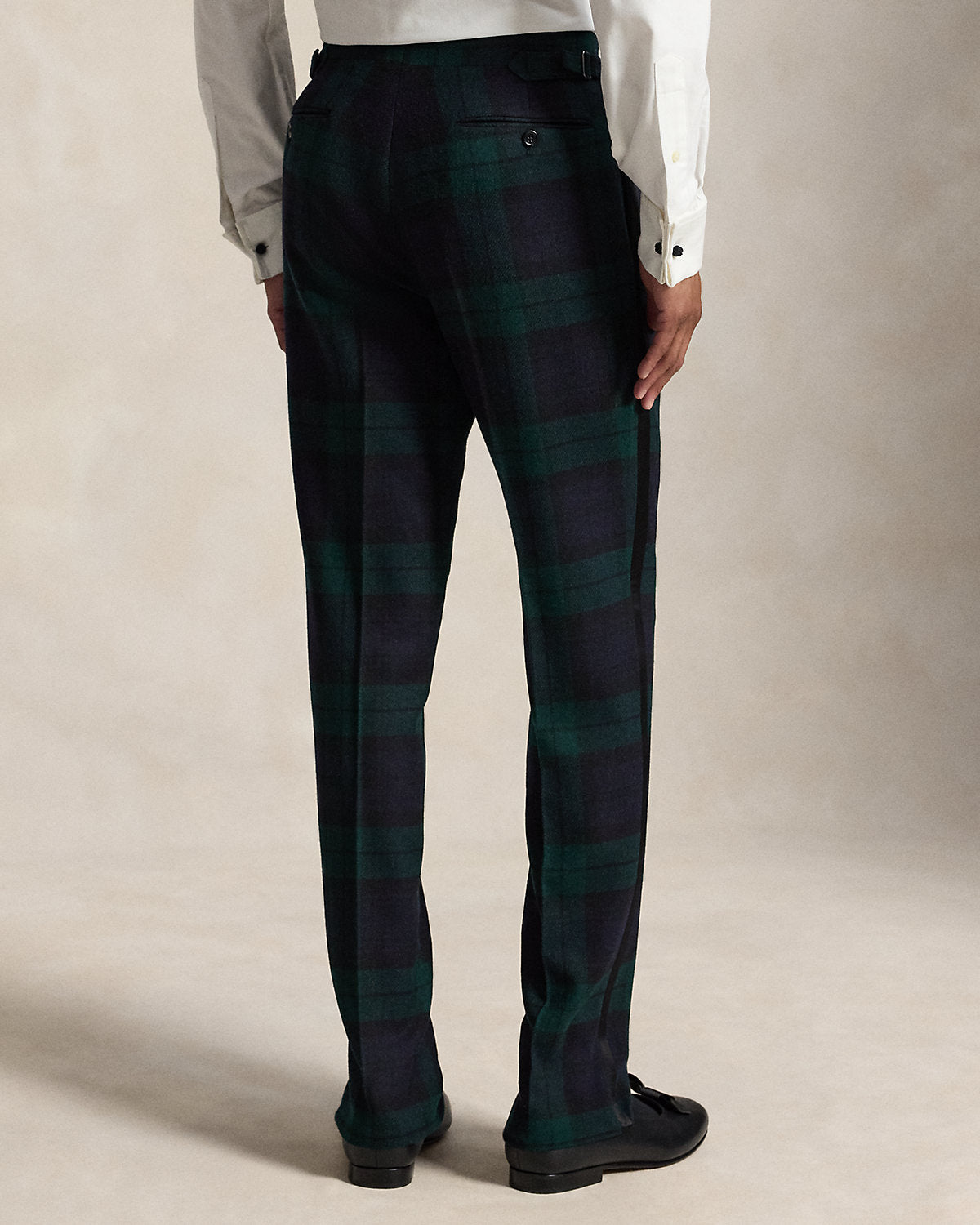 Plaid Tuxedo Trouser