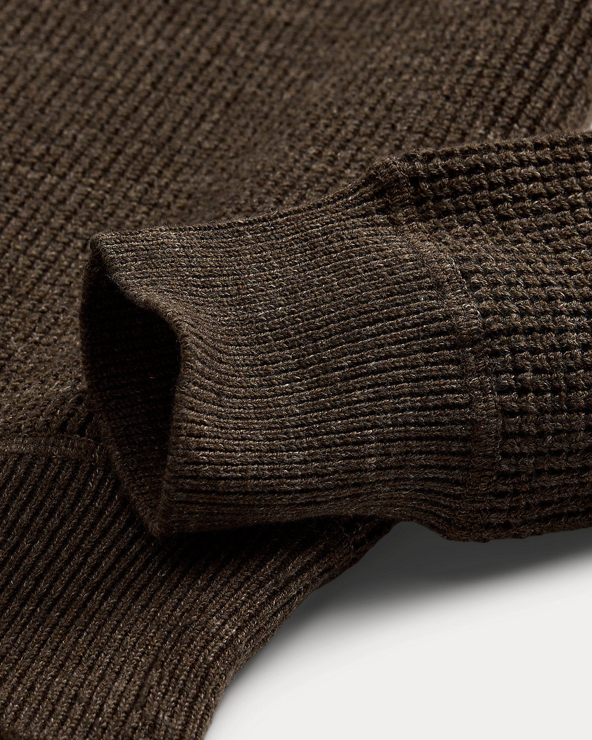 Waffle-Knit Cotton-Wool Sweater