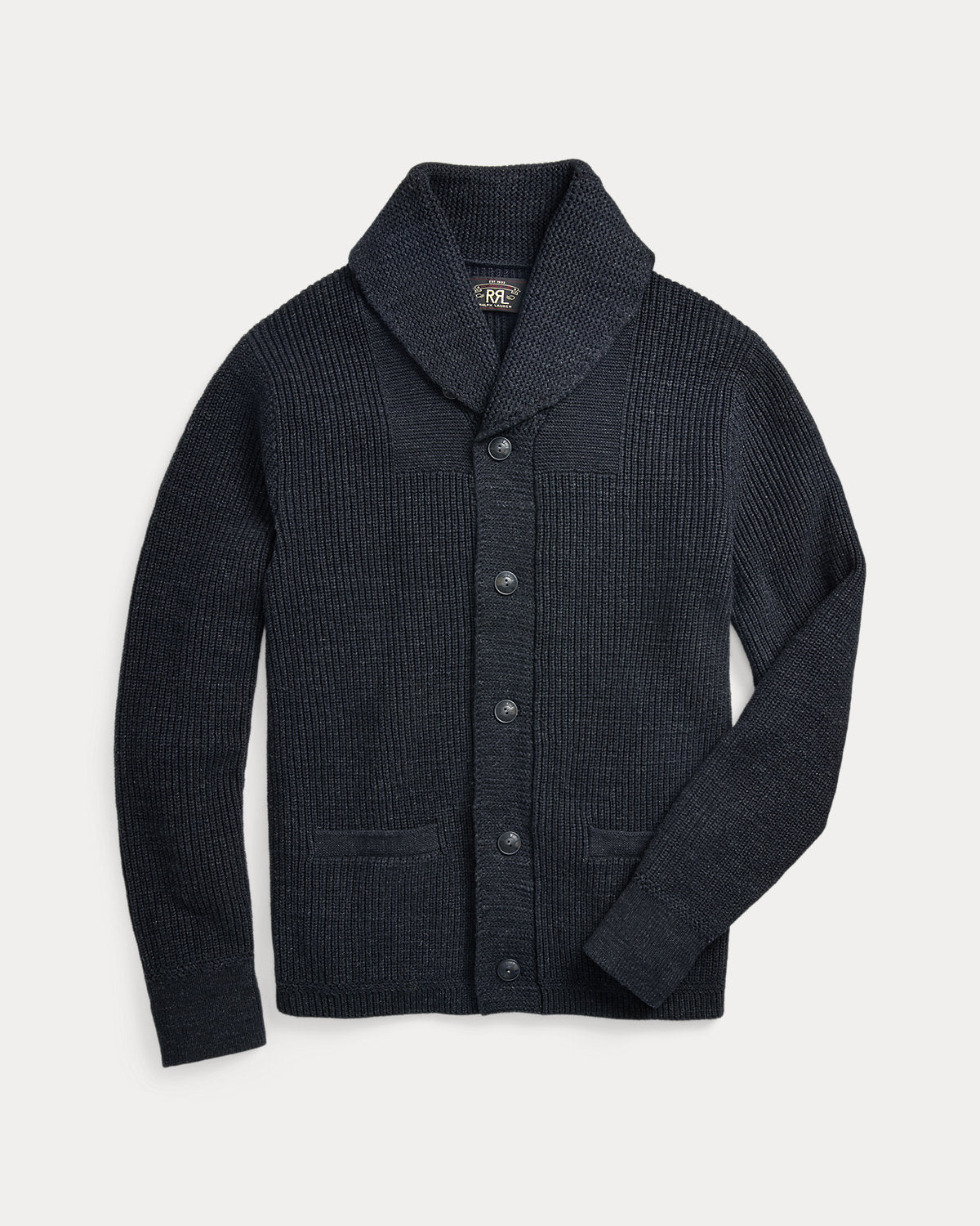 Cotton Shawl-Collar Cardigan