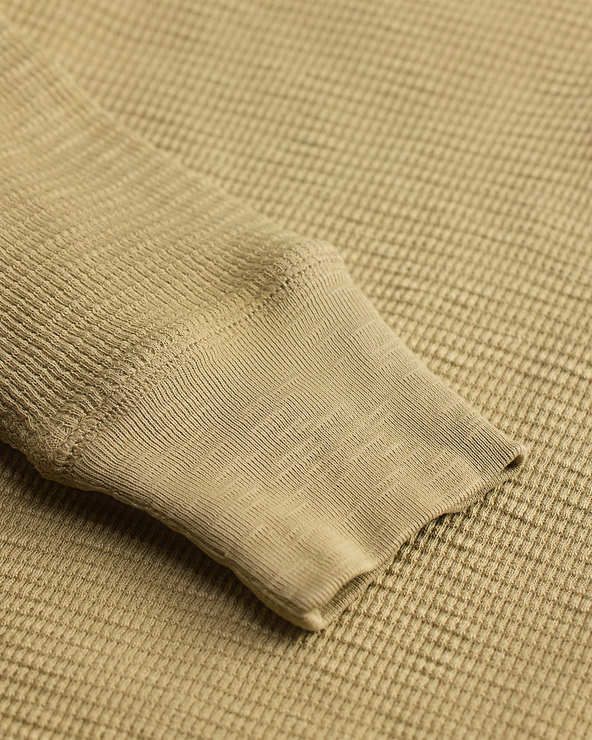 Men's Garment-Dyed Waffle-Knit Henley Shirt