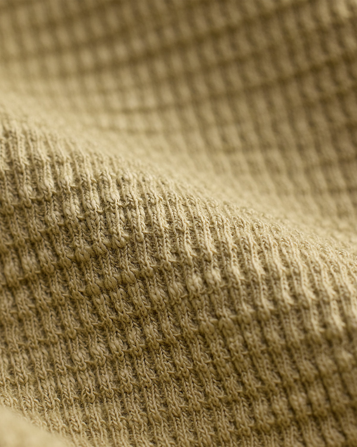 Men's Garment-Dyed Waffle-Knit Henley Shirt