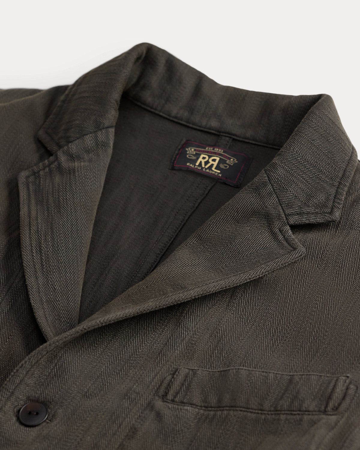 Knit Herringbone Twill Blazer
