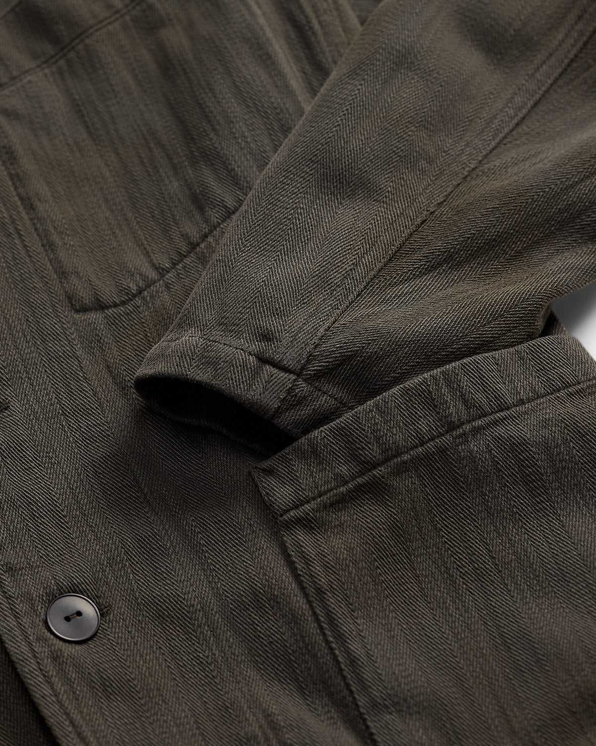 Knit Herringbone Twill Blazer