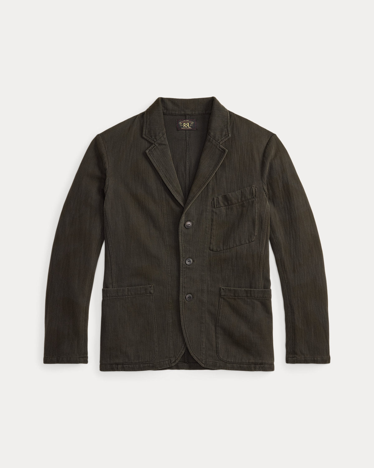 Knit Herringbone Twill Blazer