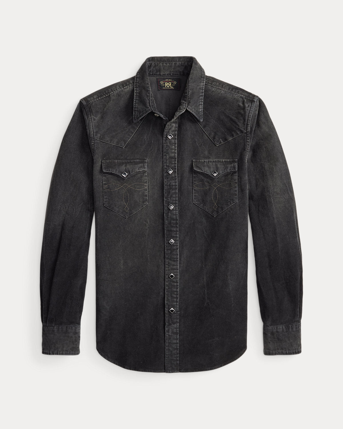 Slim Fit Corduroy Western Shirt