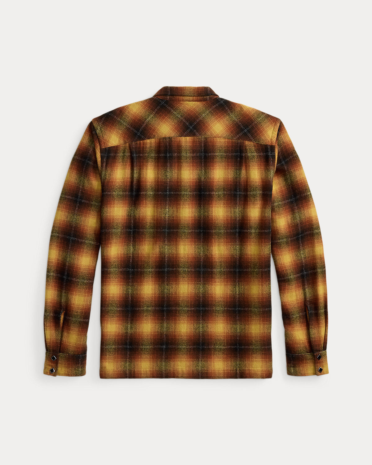 Plaid Wool-Blend Camp Shirt