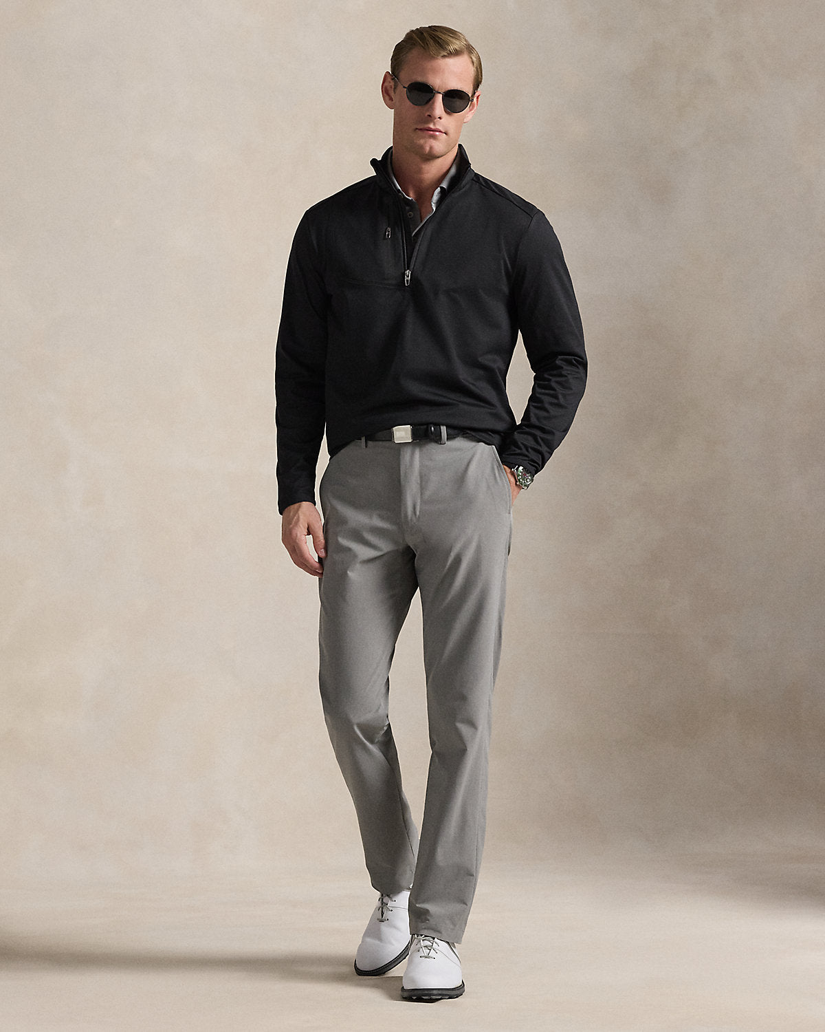 Classic Fit Stretch Quarter-Zip Pullover