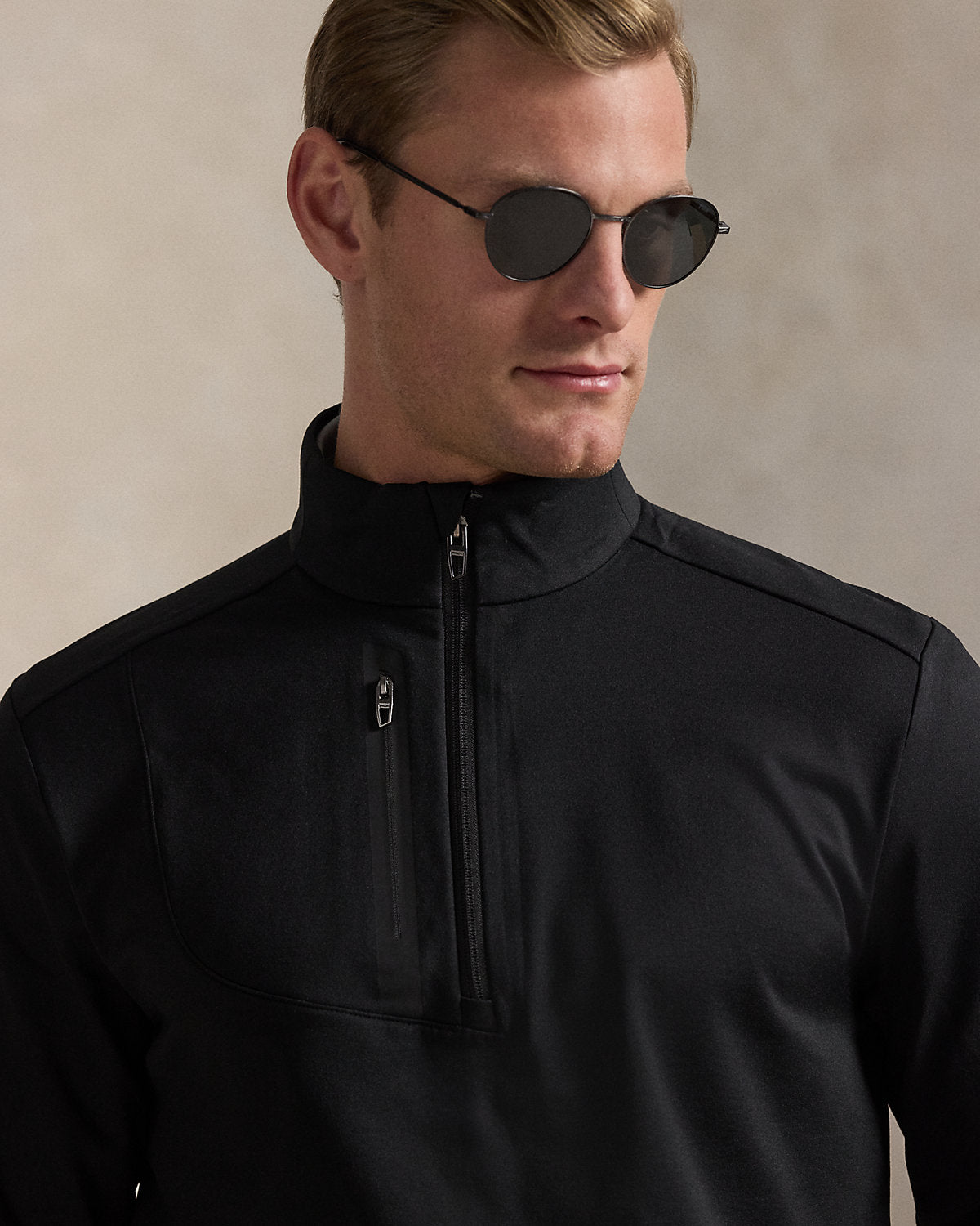 Classic Fit Stretch Quarter-Zip Pullover