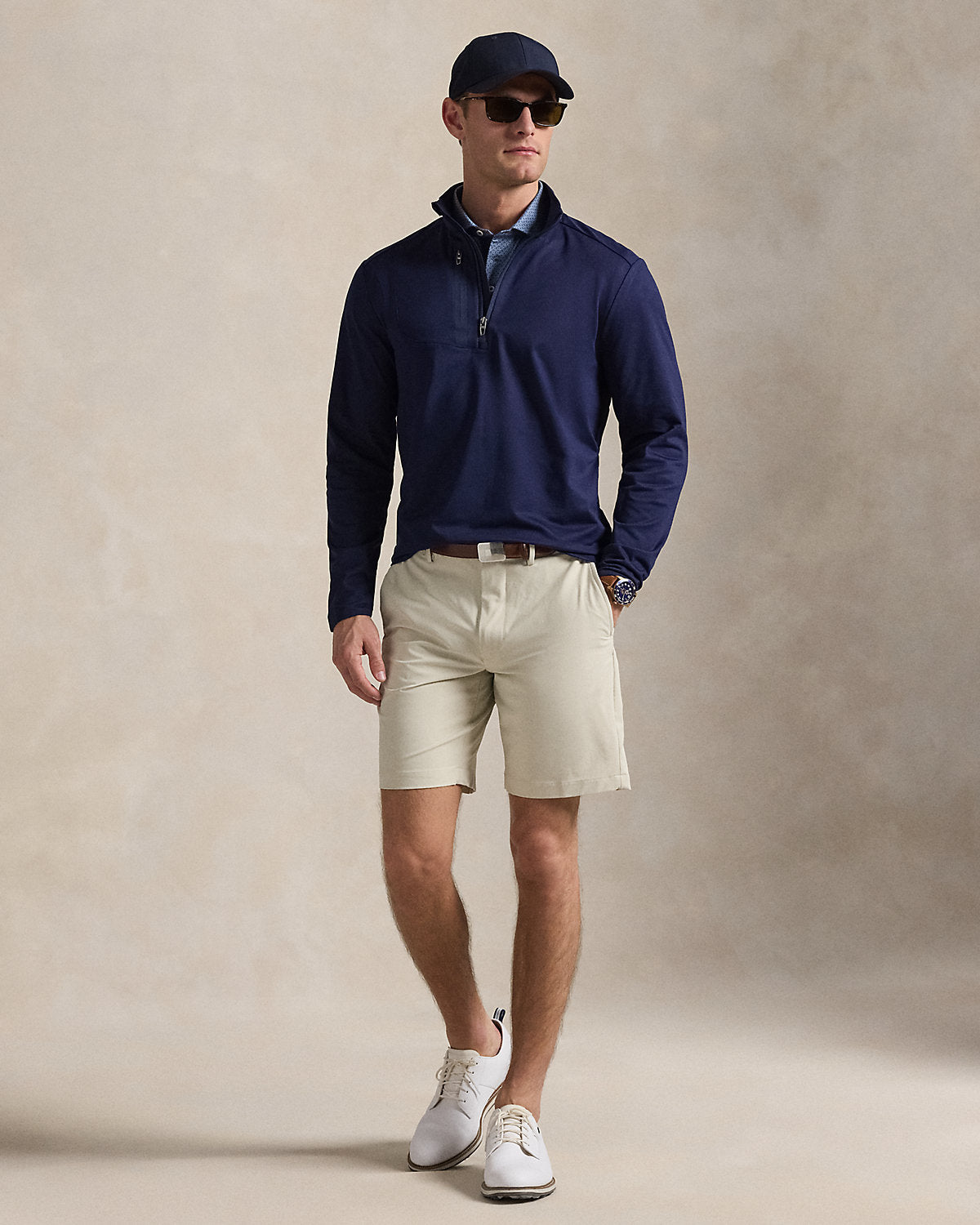 Classic Fit Stretch Quarter-Zip Pullover