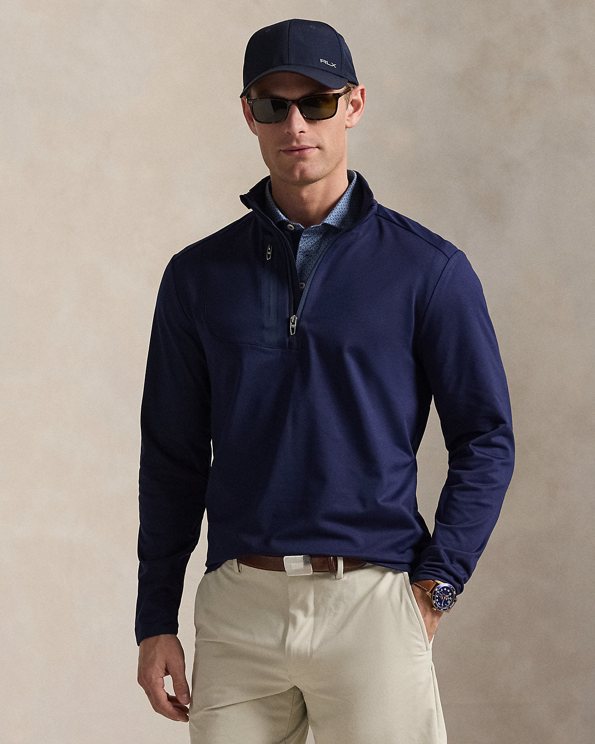 Classic Fit Stretch Quarter-Zip Pullover
