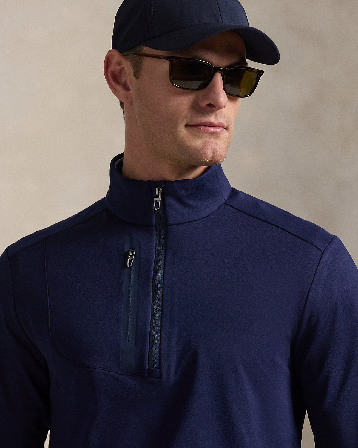 Classic Fit Stretch Quarter-Zip Pullover